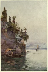Im Schatten der Terrasse, Lago di Como, Illustration aus 