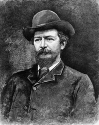 Algernon Charles Swinburne, graviert nach einem Foto