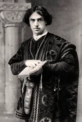 John Martin Harvey 1863-1944, englischer Schauspieler, 1907