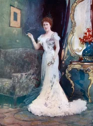 Miss Granville in Eine unterbrochene Hochzeitsreise, ca. 1902