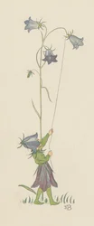 Illustration für Blondchen in Blüten
