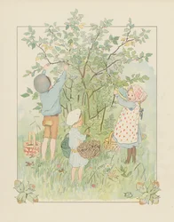 Illustration für Blondchen in Blüten