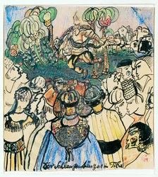 Der Schlangentänzer in Tiba
