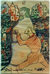 Jussuf modelliert seine Mutter