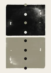 Geometrische Kreise in Schwarz und Grau