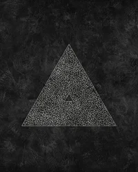 Geometrisches Labyrinth Dreieck