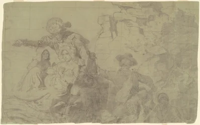 Studie für "Westward the Course of Empire Takes Its Way"
