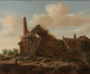 Bauernhaus in Ruinen