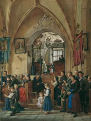 Inneres der Pfarrkirche von Aussee