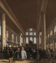Innenansicht der Portugiesischen Synagoge in Amsterdam