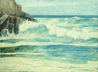 Brandung an Felsen, um 1912
