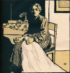 Die Näherin, ca. 1900