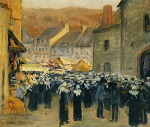Der Markt in Pont-Aven, 1886
