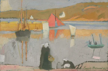 Der Hafen von Saint-Briac, 1887