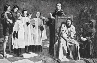 Der Wahnsinn von Hugo van der Goes (Lithografie)