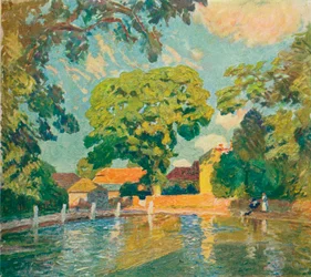 Der Dorfteich, Upton Grey, ca. 1914