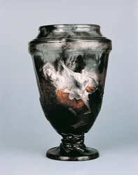 Orpheus in der Unterwelt, Vase von Emile Galle
