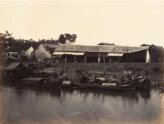 Vue de la Ville Chinoise Cholen Feuille Nr. 2, Saigon, Cochinchina, 1866