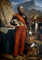 Porträt von Marschall Jacques Louis Cesar Alexandre Randon (1795-1871) während der Algerien-Expedition von Kabilie im Jahr 1857
