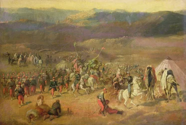 Die Gefangennahme des Gefolges von Abd-el-Kader (1808-83) oder, Die Schlacht von Isly am 14. August 1844, 1844-63