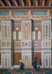 Hauptraum, Moschee von Ahmed el-Bordeyny, 19. Jahrhundert