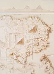 Plan eines Teils der Nekropole von Memphis, Gizeh-Plateau