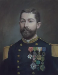 Porträt von Emile Commander Duboc (1852 - 1935), Held der Eroberung von Tonkin