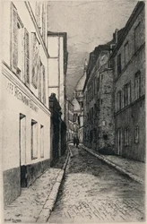 Rue St Rustique, Montmartre, 1915