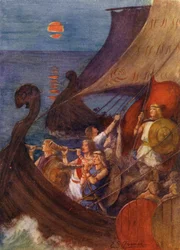 Durch den treibenden Nebel erklangen die Kriegshörner