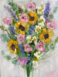 Lebendiger Blumenstrauß