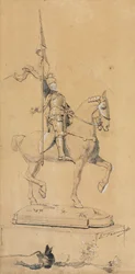 Johanna von Orléans zu Pferd, ca. 1889-1899