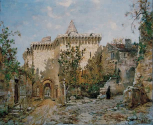 Tor zum Schloss von Loches. 1888