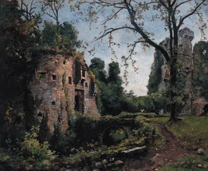 Der Bastion des Ormes, Innenansicht des Château de Clisson