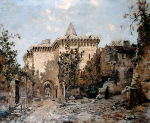 Die Tür von Cordelières und das Schloss, 1891