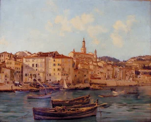 Der Hafen von Menton 1891