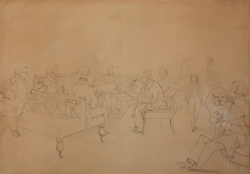 Der Salon von Avdotya Petrovna Yelagina, 1840er Jahre