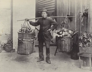 Ein chinesischer Gemüsehändler