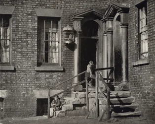 Eine Ecke des alten Liverpool (s/w Foto)