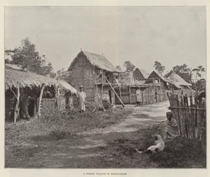 Ein Walddorf in Madagaskar