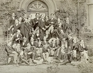 Ein Hausfotografie am Eton College, 1870er Jahre