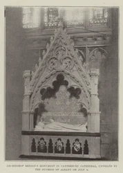 Denkmal von Erzbischof Benson in der Kathedrale von Canterbury, enthüllt von der Herzogin von Albany am 8. Juli