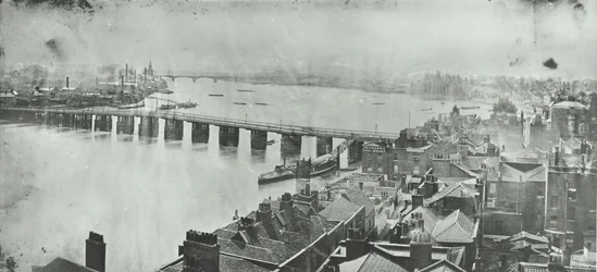 Battersea Bridge: Blick vom Chelsea Church Tower, 1875