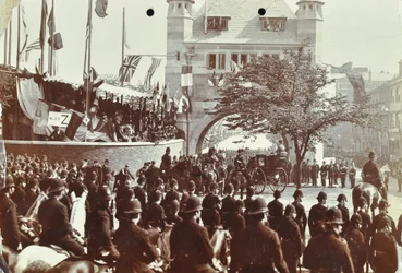 Blackwall Tunnel: Zeremonie zur Eröffnung des Tunnels durch den Prinzen von Wales, später König Edward VII., und Prinzessin Alexandra, 1897