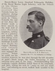 Brevet-Major L S T Halliday, ausgezeichnet mit dem VC für Tapferkeit in Peking