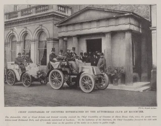 Chefkonstabler der Grafschaften vom Automobilclub in Richmond unterhalten