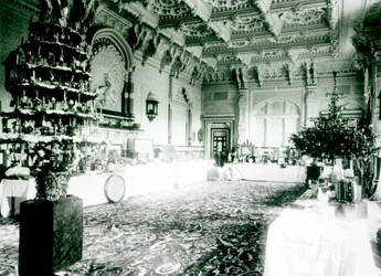 Weihnachtstische im Durbar-Raum im Osborne House, 1900