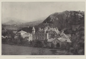 Craig-y-Nos Castle, Brecknockshire, der Sitz von Madame Patti