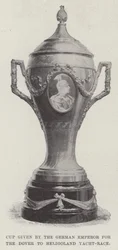 Pokal des deutschen Kaisers für das Dover-Helgoland-Yachtrennen
