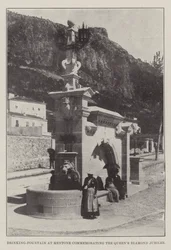 Trinkbrunnen in Mentone zur Erinnerung an das Diamantjubiläum der Königin