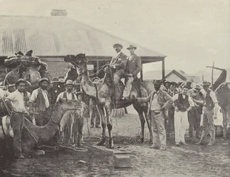 Ausrüstung einer Prospektionsgruppe, Coolgardie, Westaustralien